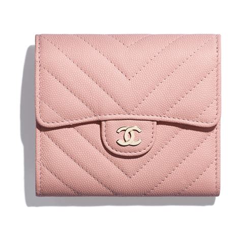 chanel classic small flap wallet pink|chanel small wallet price.